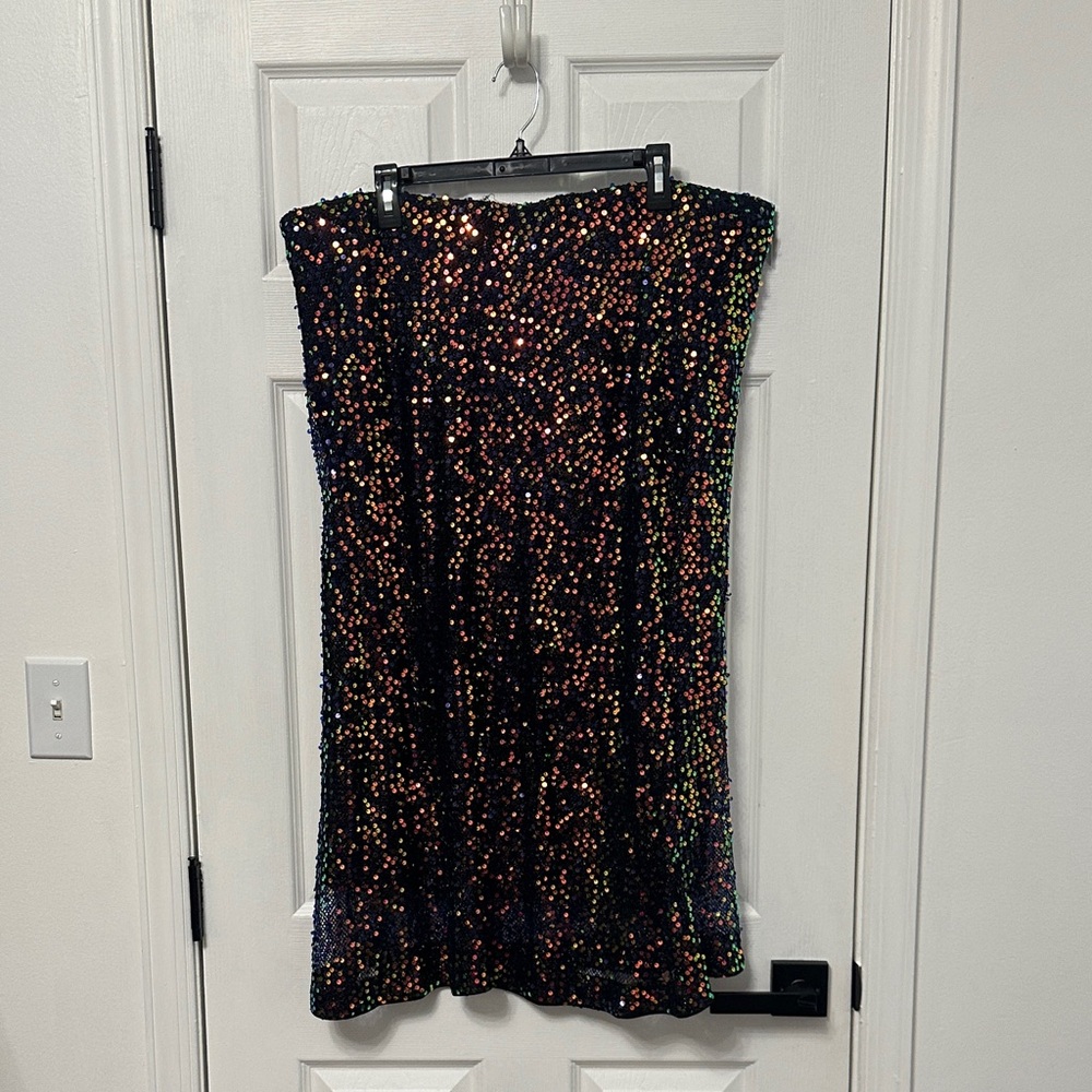 Sequin Midi Skirt